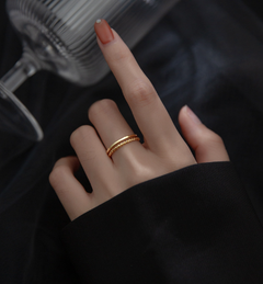 Elegant Sterling Double Spiral Ring