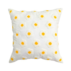 Embroidered Plush Tassel Sofa Cushion