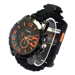 HE WILL LOVE THIS!!  Outdoor Paracord Watch with Compass
