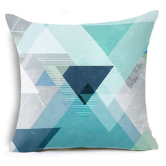 Pastel Geometry Accent Pillow Cover