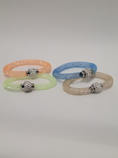 Be Stylin' in these Unique Magnetic Tube Bracelets - 100's of Crystals!