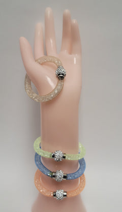 Be Stylin' in these Unique Magnetic Tube Bracelets - 100's of Crystals!