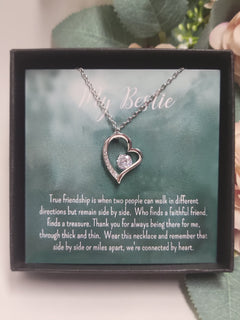 The Bond Between Your Bestie and you... is Forever!  The Forever Love Necklace will let her know!