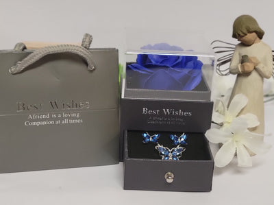 Beautiful Blue Butterfly Gift Set