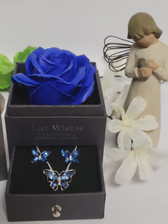 Beautiful Blue Butterfly Gift Set
