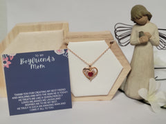 Beautiful Red Rose Jewelry Box Gift Set