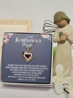 Beautiful Red Rose Jewelry Box Gift Set