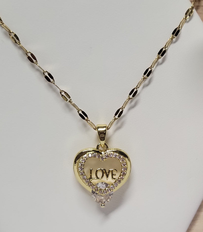 Emeraude LOVE Necklace