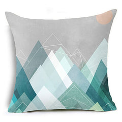 Pastel Geometry Accent Pillow Cover