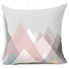 Pastel Geometry Accent Pillow Cover