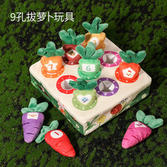 Early Educational Plush Carrot Pulling Toy for Baby