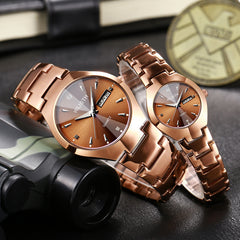 Women's and Men's Waterproof Quartz Watch Set (Couple)