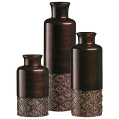 Creative Scents Dublin Brown Vases - Set of 3 Vases