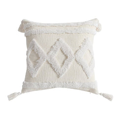 Handmade Chenille Tassel Sofa Pillow