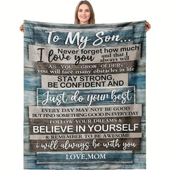 Personalized Flannel Throw Blanket
