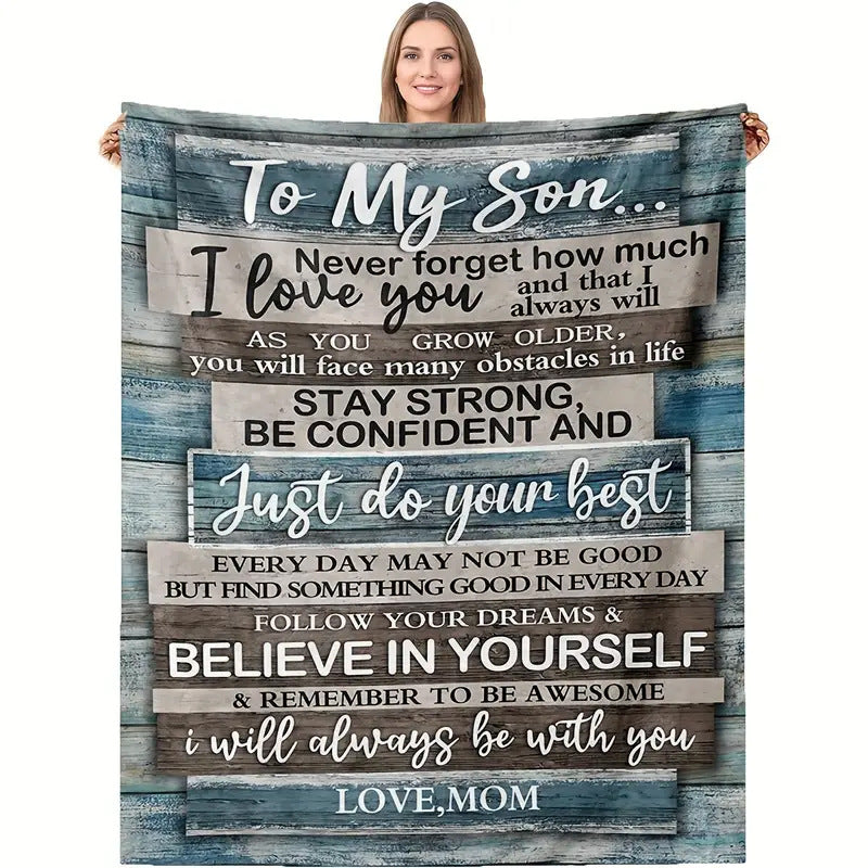 Personalized Flannel Throw Blanket
