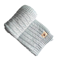 Cozy Cotton Knit Lap Blanket