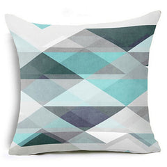 Pastel Geometry Accent Pillow Cover