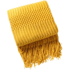 Nordic Sofa Blanket with Tassels