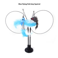 Funky Feather Frenzy Cat Toy – Suction Cup Interactive Play Teaser