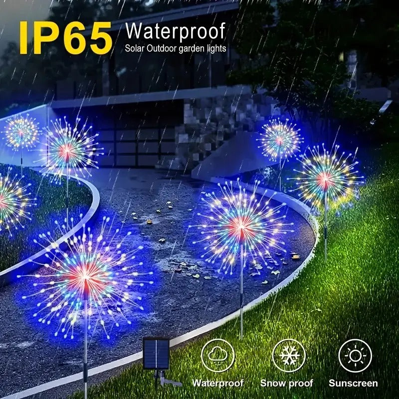 Celebration LED Solar Ground Fireworks Lanterns