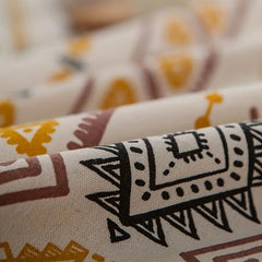 Ethnic Vibe Waterproof Tablecloth with Tassels