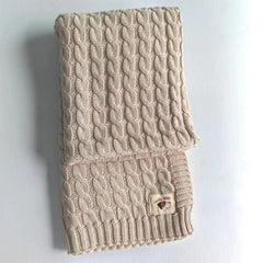 Cozy Cotton Knit Lap Blanket