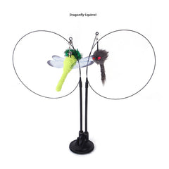 Funky Feather Frenzy Cat Toy – Suction Cup Interactive Play Teaser