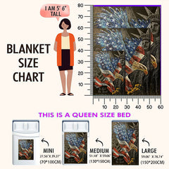 The American Eagle Fleece Throw Blanket