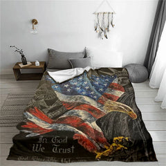 The American Eagle Fleece Throw Blanket