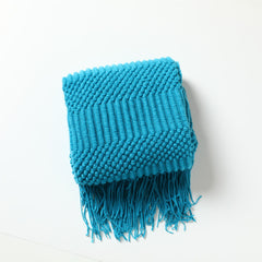 Nordic Sofa Blanket with Tassels