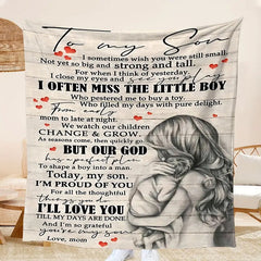Personalized Flannel Throw Blanket