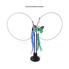 Funky Feather Frenzy Cat Toy – Suction Cup Interactive Play Teaser