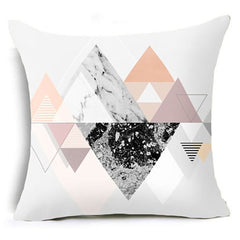 Pastel Geometry Accent Pillow Cover