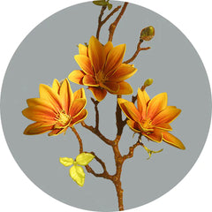 Elegant Magnolia Faux Flowers for Home Decor