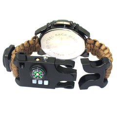 HE WILL LOVE THIS!!  Outdoor Paracord Watch with Compass