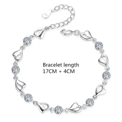 White Heart of The Ocean Jewelry Set - With Keepsake Rose Jewelry Box