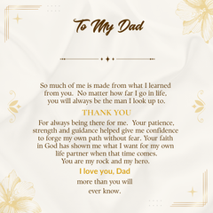 Your Dad is your Hero! - The Cross Pendant with Cuban Chain. -  Your Inspiration!