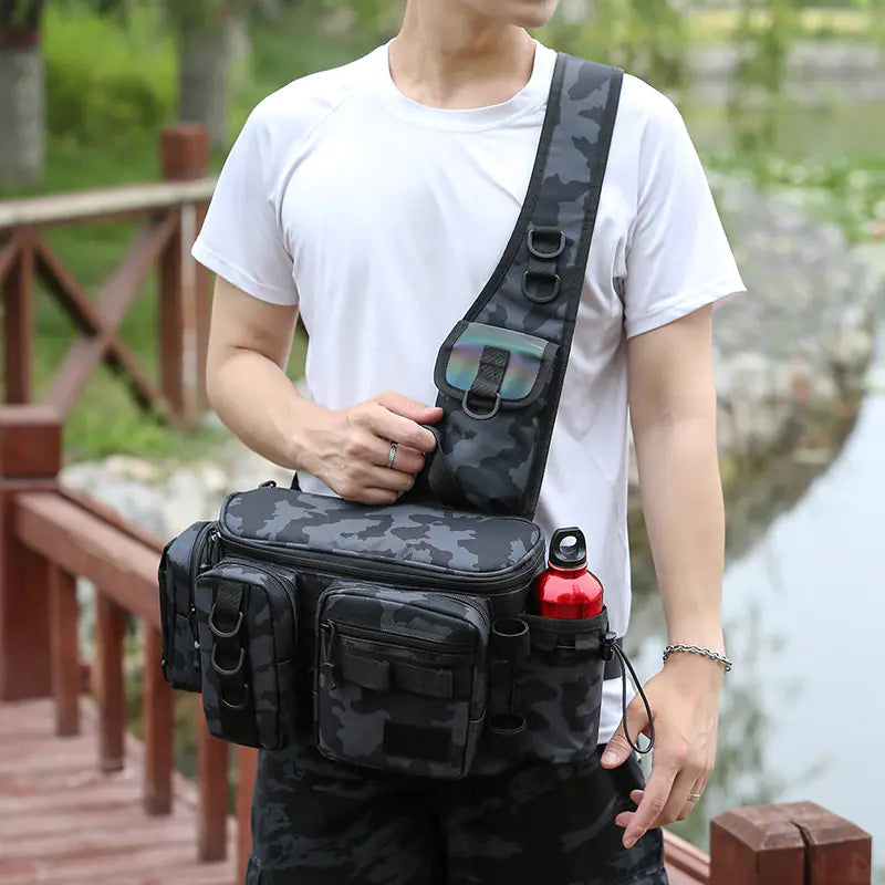 🎣 Outdoor Sports Multifunctional Fishing Bag – Built for Adventure, Designed for Style