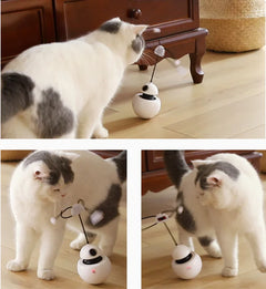 Interactive Laser Tumbler Robot Cat Toy - Automatic Self-Rolling Pet Entertainment