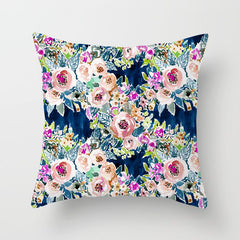Graffiti Flower Print Accent Pillows