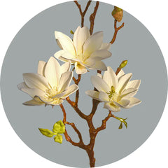 Elegant Magnolia Faux Flowers for Home Decor