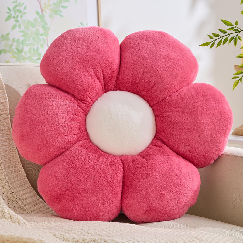 Flower Power Daisy Throw Pillow