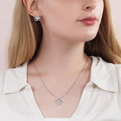 SHE WILL CRY!  The Love Knot Necklace and Earrings are perfectly paired!