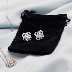 SHE WILL CRY!  The Love Knot Necklace and Earrings are perfectly paired!