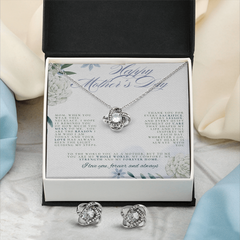 SHE WILL CRY!  The Love Knot Necklace and Earrings are perfectly paired!