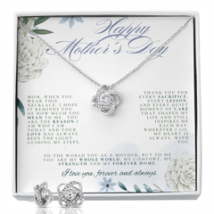 SHE WILL CRY!  The Love Knot Necklace and Earrings are perfectly paired!