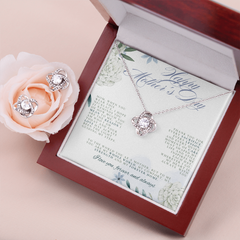 SHE WILL CRY!  The Love Knot Necklace and Earrings are perfectly paired!