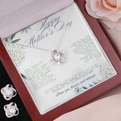 SHE WILL CRY!  The Love Knot Necklace and Earrings are perfectly paired!