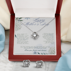 SHE WILL CRY!  The Love Knot Necklace and Earrings are perfectly paired!